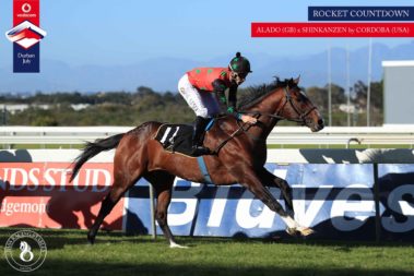 Rocket Countdown runs in the Durban July 2018 - bred by Oldlands Stud